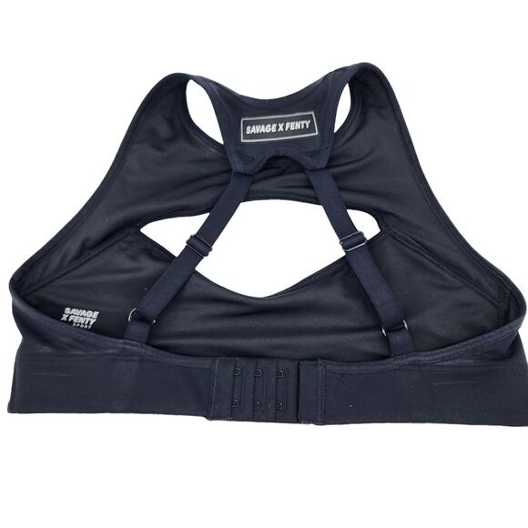 Savage X Fenty Hotline Medium-Impact Black Sports Bra Size Small (4-6) - Picture 4 of 5